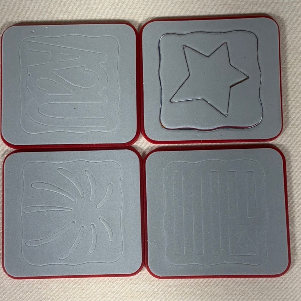 Sizzix Sizzlits Dies sStar Set Design Doodlebug Star,  Flag, Fireworks , USA